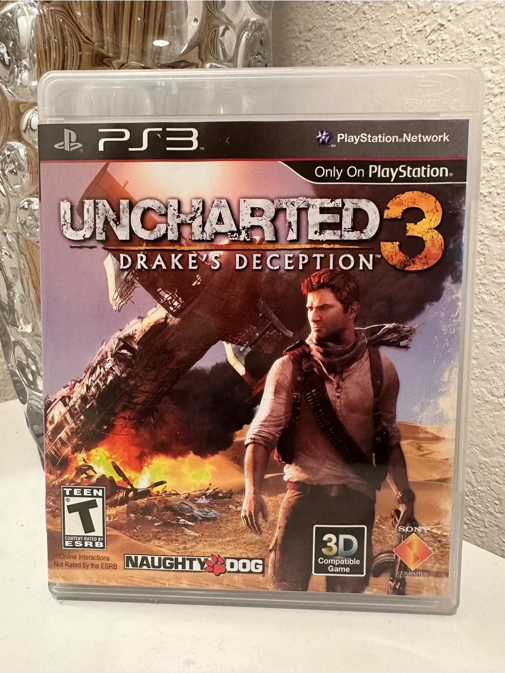 Sony Uncharted 2 & Uncharted 3 PS3 Games (Black, Blue, Orange)